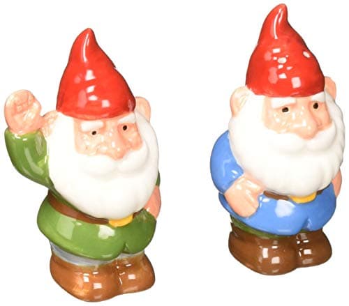 Image of Abbott Collection Garden Gnomes Salt & Pepper-3.5" H, 3.5 inches high