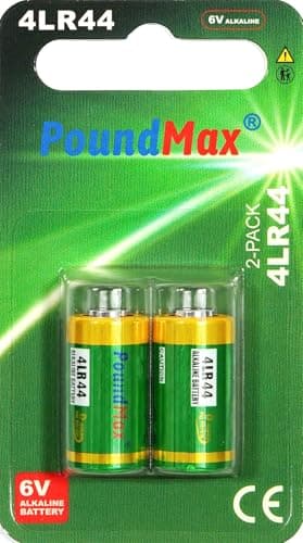 Image of 2 x 4LR44 4G13 L1325 A544 476A 6v Alkaline batteries by Poundmax