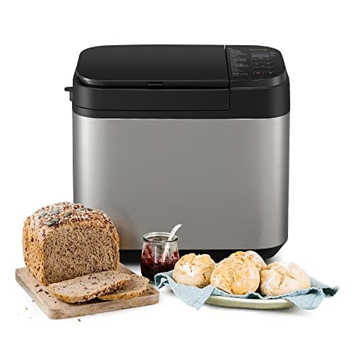Image of Panasonic SD-YR2550 Fully Automatic Bread maker, with Yeast/Raisin & Nuts Dispenser, 31 Programmes, 4 Gluten-Free Mode, Dual Temperature Sensors, 13 Hours Digital Timer, Silver