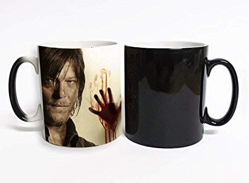 Image of Inspired by Walking Dead Magic Mug Daryl was Here Zombie Mugs Hot Cold Heat Sensitive Color Changing Coffee Tea Cup Mug