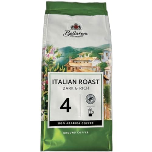 Image of Italian Roast Dark & Rich Ground Coffee 227g | Intense & Aromatic | 100% Ground Coffee | Full-Bodied Italian Style Roast