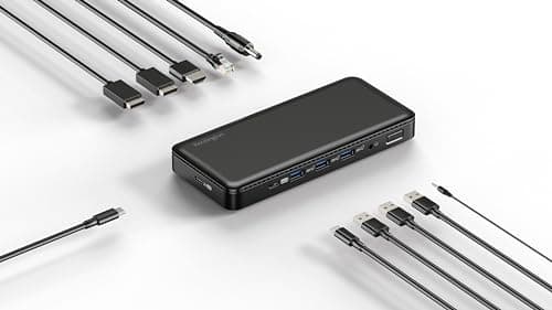 Image of Kensington SD4839P USB-C 10Gbps Triple Video Driverless Docking Station with 85W Power Delivery, Easy Installation, 2 x DisplayPort++ 1.4, USB-A & HDMI 2.0 Ports, 3 Multi Screen Dock (K33480UK)