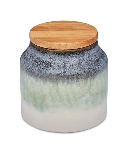 Image of Cooksmart Ceramic Canister | Tea & Sugar Canisters For All Kitchens | Coffee & Tea Storage Jars With Modern Designs