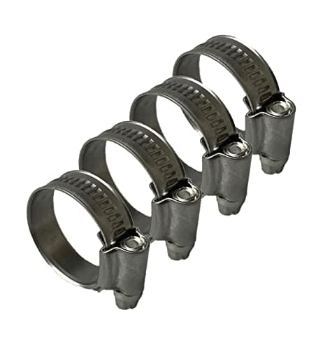 Image of Hi-Grip Hose Clamps Clips Stainless Steel - British Type - Pipe Clamp 22-30mm, 4PCS