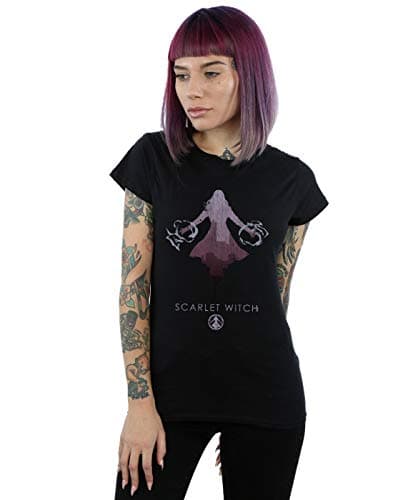 Image of Marvel Women's Scarlet Witch Silhouette T-Shirt Black X-Large