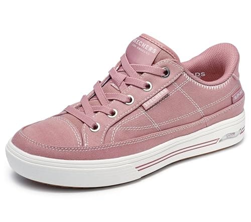 Image of Skechers Women's Arch Fit Arcade-Meet Ya There Sneaker, Mauve, 4 UK