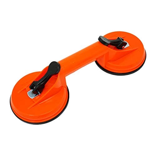 Image of Dapetz ® Double Glass Suction Cups Lifter Vacuum Plate Handle Dual Pads Glass Suckers to Lift Large Glass/Floor Gap Fixer/Tile Also for Lifting/Dent Puller, 70 kg Lifting Capacity