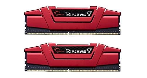 Image of G.SKILL Ripjaws V Series F4-2400C15D-8GVR 8 GB (4 GBx2) DDR4 2400 MHz C15 1.2 V Memory Kit - Blazing Red