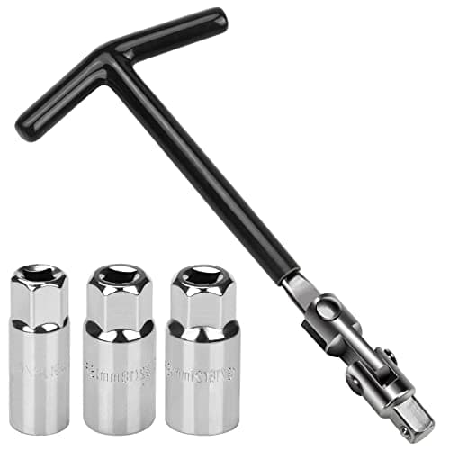 Image of drado Spark Plug Socket Wrench, Spark Plug Removal Tool, T-Handle Spark Plug Socket 16mm/18mm/21mm