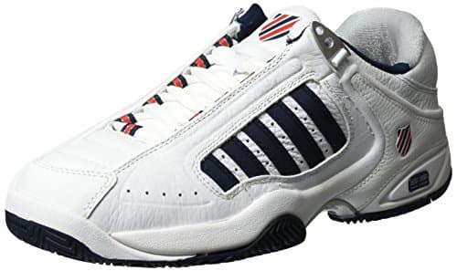 Image of K-Swiss Performance Defier Rs, Men's Tennis Shoes, White (White/Dressblues/Fieryred 38), 9 UK (43 EU)