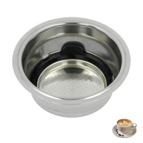 Image of 2 -Cup Easy Clean Filter 5513281001_SML Compatible with De'Longhi Replaces EC331 EC680 EC685 EC695 EC820 EC850 EC860 ECF01 ECO311 ECP3220 ECP3420 ECP35 ECP3630 ECZ351 Espresso Machines Filter