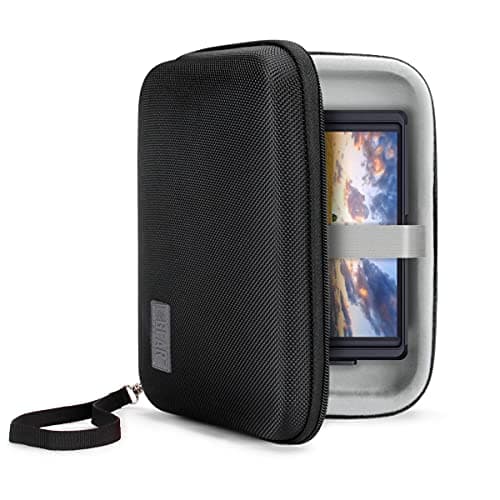 Image of USA Gear 7.5 Inch Hard Shell Camera Monitor Case - Portable Video Monitor Bag Compatible with Feelworld, Atomos, SmallHD Focus, Shinobi SDI, Lilliput A7s, and More (Black)