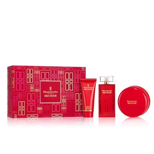 Image of Elizabeth Arden RED DOOR Eau de Toilette 100ml 3-piece Gift Set, floral woody perfume, luxury fragrance gifting for women