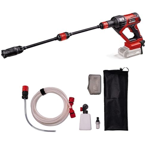 Image of Einhell Cordless Pressure Washer Gun 18V Power X-Change, 24 Bar, Jet Washer for Patio and Car, 240 l/h Portable Power Washer with Foam Sprayer & 5m Suction Hose, Without Battery Hypresso 18/24-1