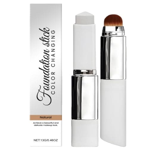 Image of 2-In-1 Concealer Cream Stick&Foundation,Colour Changing Foundation Stick for Mature Skin,Hydrating Colour Changing Foun-dation Stick,Dual-Ended Concealer Balm,Full Coverage Found-ation(Natural Color)