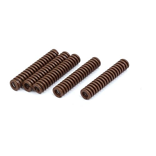 Image of Sourcingmap 8mm OD 40mm Length Extra Heavy Load Compression Die Spring Brown 5pcs
