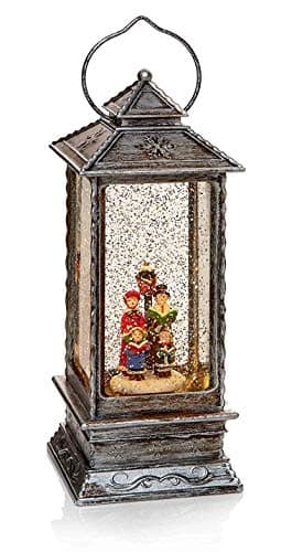 Image of premier battery operated glitter water spinner 'lantern' decoration - 1 design selected at random