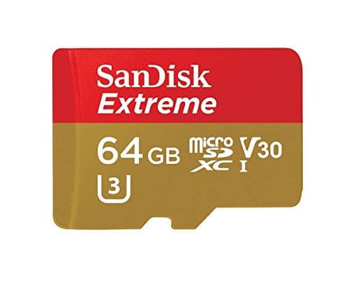 Image of SanDisk Extreme 64 GB microSDXC Memory Card + SD Adapter up to 90 MB/s, Class 10, U3, V30