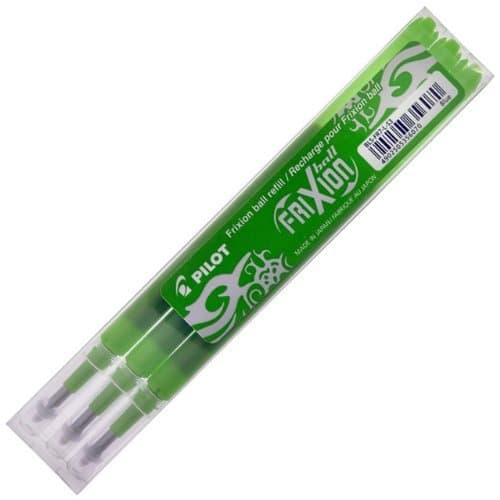 Image of Pilot FriXion Rollerball 0.7mm Refill Green (Pack of 3)