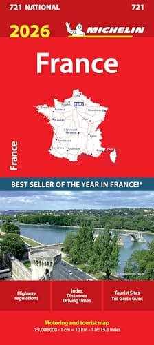 Image of France 2026 - Michelin National Map 721