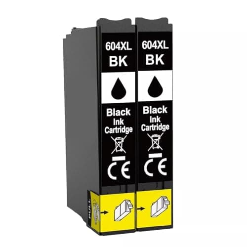 Image of 2x 604XL Black Compatible Ink Cartridges to replace Epson Pineapple 604 ink For Epson XP3200 XP3205 XP4200 XP4205 XP2200 XP2205 WF2910DWF WF2930DWF WF2935DWF WF2950DWF Printers