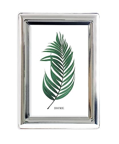 Image of Inov8 Framing Tarnish Resistant Silver Plated Picture Frame - Curved Design for 3.5x5 Inch (9x12cm) Photo