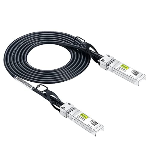 Image of 10Gtek 10Gbps SFP+ DAC Twinax Cable 2m(6.5ft), Direct Attach Copper Passive Cable for Cisco SFP-H10GB-CU2M, Ubiquiti UniFi UC-DAC-SFP+, TP-Link, Netgear,D-Link,Zyxel,Mikrotik and More