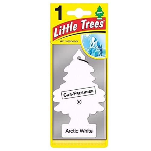 Image of Little Trees Air Freshener Tree MTR0061B Arctic White Fragrance For Car Home Boat Caravan - 24 Pack