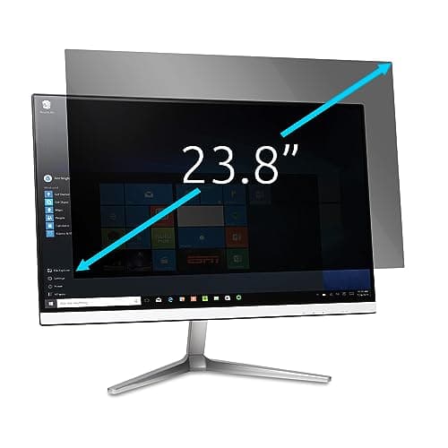Image of Kensington Monitor Privacy Screen Filter, 2-Way Removable Protector for 23.8" 16:9 Monitors, Anti Glare Coating, Reversible Screen Cover with Blue Light Reduction to Prevent Eye Strain (628337)