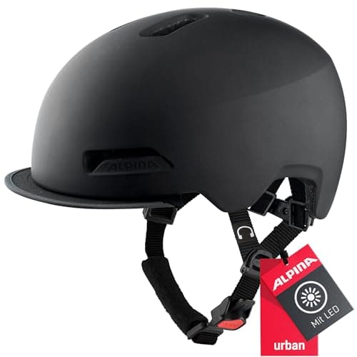 Image of ALPINA Unisex - Adult, BROOKLYN cycling helmet, black matt, 52-57 cm