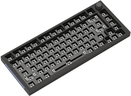 Image of GLORIOUS Gaming GMMK PRO 75% Barebones (Frame Only) - Modular Mechanical Gaming Keyboard, TKL Size (75%), 1.5kg Frame, RGB, Customisable, 5-Pin Switch Support - American/ANSI Layout - Black Slate