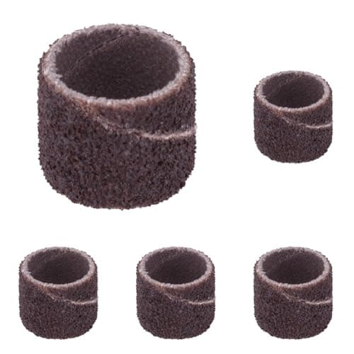Image of Dremel 408 Sanding Bands Multipack, 6 Sanding Bands (13 mm - Grit 60) for Sanding, Shaping and Smoothing Wood and Plastic Materials (Pack of 5)