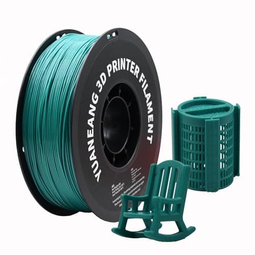 Image of YUANEANG ABS 3D Printer Filament, Dimensional Accuracy +/- 0.03 mm, 1kg Spool(2.2lbs), 1.75 mm Fit for Most 3D Printers, Green