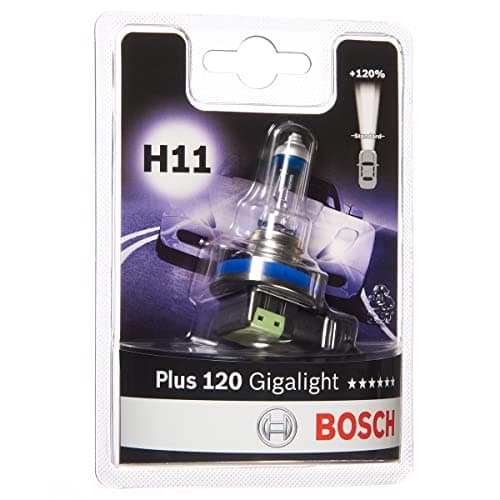 Image of Bosch H11 (448) Plus 120 Gigalight Halogen Headlight Bulb, 12 V 55 W, 120% more Light - Socket PGJ19-2 - 1 Replacement Car Light Bulb