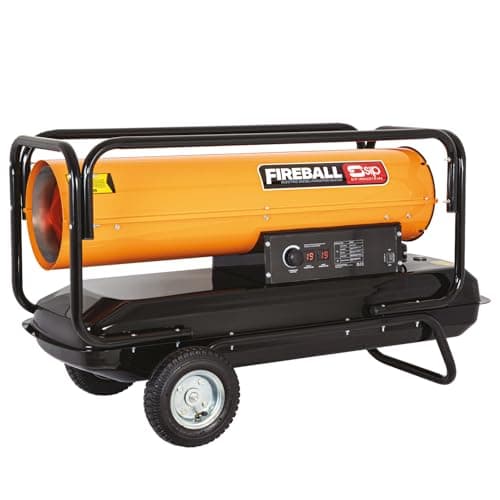 Image of SIP FIREBALL XD175 Space Heater, Diesel/Paraffin/Kerosene, 230V, 51kW / 175,000 BTU/hr, 1230m³ / 43,437ft³ Heating Area, 65L Fuel Tank