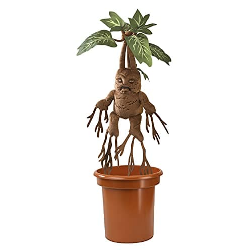 Image of The Noble Collection Harry Potter Mandrake Interactive Plush with Pot - Officially Licensed 10in (30cm) Electronic Plush Toy Dolls Gifts