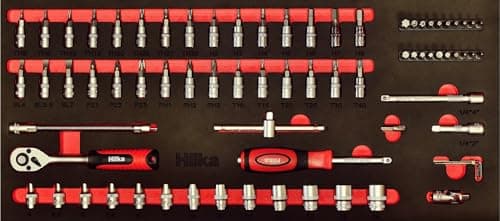Image of Hilka 03157514 75 PCE 1/4" Drive EVA Socket Set Metric