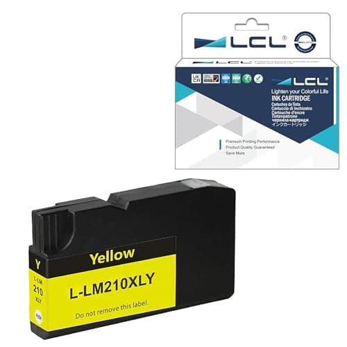 Image of LCL Compatible Ink Cartridge 210XL (1 Yellow) Replacement for Lexmark Office Edge Pro4000c Pro4000 Pro5500 Pro5500t