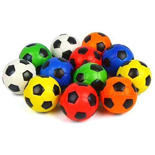 Image of VEYLIN Sponge Football - 12 Mini Foam Sports Balls for Kids