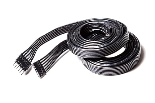 Image of Litcessory Extension Cable Compatible with Nanoleaf Essentials Lightstrips (3.3ft, 2 Pack, Black)