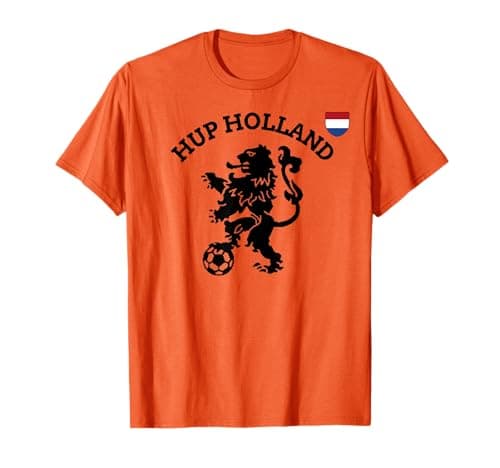 Image of Holland Netherlands Orange Football Soccer Ball Travel T-Shirt