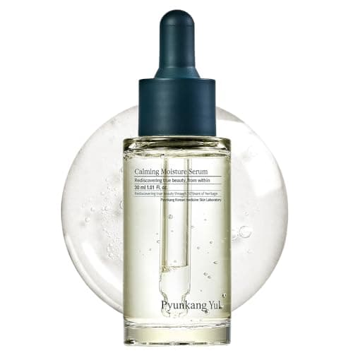 Image of [PKY] Pyunkang Yul Calming Moisture Serum Instantly Soothes Sensitive Skin, Strenghtens Moisture Barrier with Ceramide, 2 types of Peptides, Vegan, Korean skincare. (1.01 Fl.Oz, 30ml)