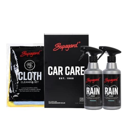 Image of Supagard RainAway – Water Repellent Glass Treatment for Cars 2 x 500ml – Rain Repellent Spray for Improved Visibility in All Weather – Long-Lasting Protection for Exterior Glass Surfaces