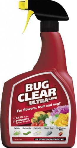 Image of Miracle-Gro 18981 BugClear Ultra Gun, 1 Litre, Clear Bugs, Pests and Major Insects from Flowers, Fruit and Veg Plants