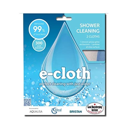 Image of E-Cloth Shower Pack Cleaning Cloths Pack of 2 Removes Grease Dirt & Bacteria
