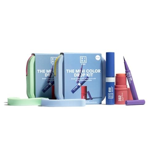 Image of 3INA MAKEUP - THE MINI COLOR DROP KIT - The Color Pen Eyeliner 482 mini + The Color Mascara 850 mini + The No-Rules Stick 362 mini - Makeup Kit - Travel Size