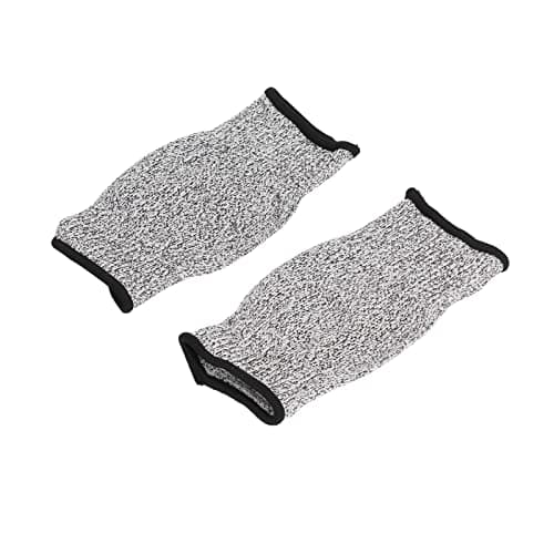 Image of GLOGLOW Cut Resistant Sleeves, Level 5 HEEP Material, Arm Protection for Gardening, Kitchen, Woodworking, 7.9 Inch