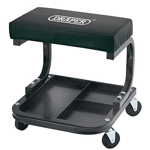 Image of Draper 54243 Work Stool,Black,41.2 x 37.9 x 13.5 cm