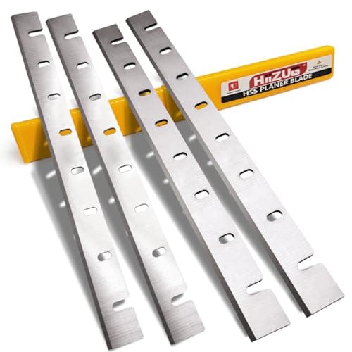 Image of 12-1/2-Inch Planer Blades Knives for DeWalt DW733 Planer DW7332 Replacement Blades Thicknesser Planer Parts, HSS 12-1/2" x 1-1/16" x 1/8"- 4 pcs