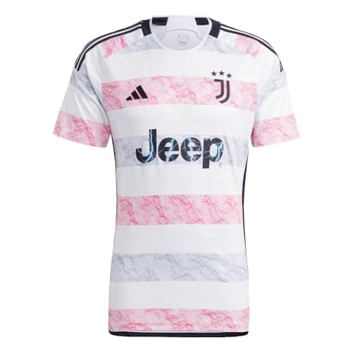 Image of adidas mens Adidas Men's Soccer Juventus 23/24 Away Jersey, White, Medium